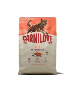 CARNILOVE True Fresh Cat Beef Sterilised 2 kg carne di manzo, per gatti sterilizzati