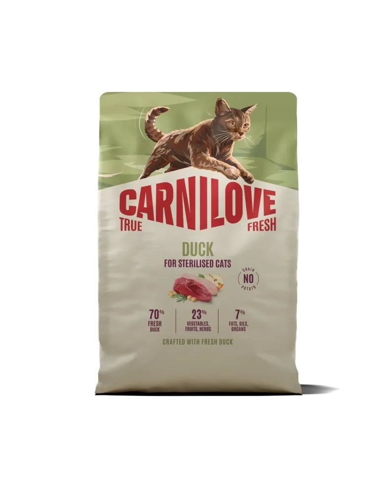 CARNILOVE True Fresh Cat Duck Sterilised 2 kg anatra, per gatti sterilizzati