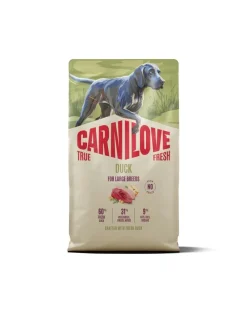 CARNILOVE True Fresh Dog Duck Adult Large Breeds 4 kg cibo secco con anatra fresca per cani adulti di taglia grande