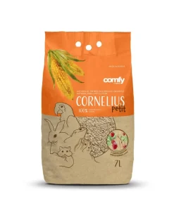 COMFY Ghiaia di mais per animali Cornelius 7l Petit Fragola