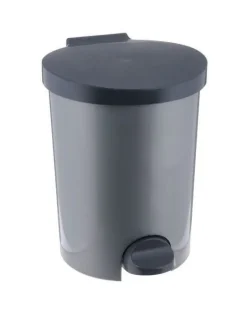 CURVER Cestino con pedale 15 l argento