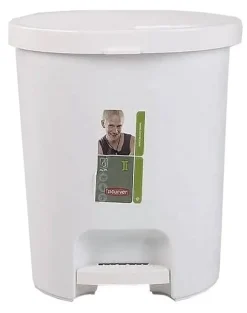 CURVER Cestino con pedale 15 l bianco
