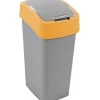 CURVER Cestino FLIP BIN 9L Argento/arancio