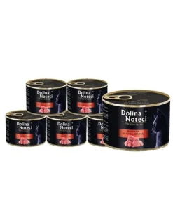 DOLINA NOTECI Premium Alimento per gatti adulti ricco di carne di vitello 12 x 185g