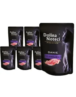 DOLINA NOTECI Premium con coniglio per gatti adulti 10 x 85g