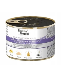 DOLINA NOTECI Premium Junior per razze piccole con fegato di coniglio e lingua di cervo 185g