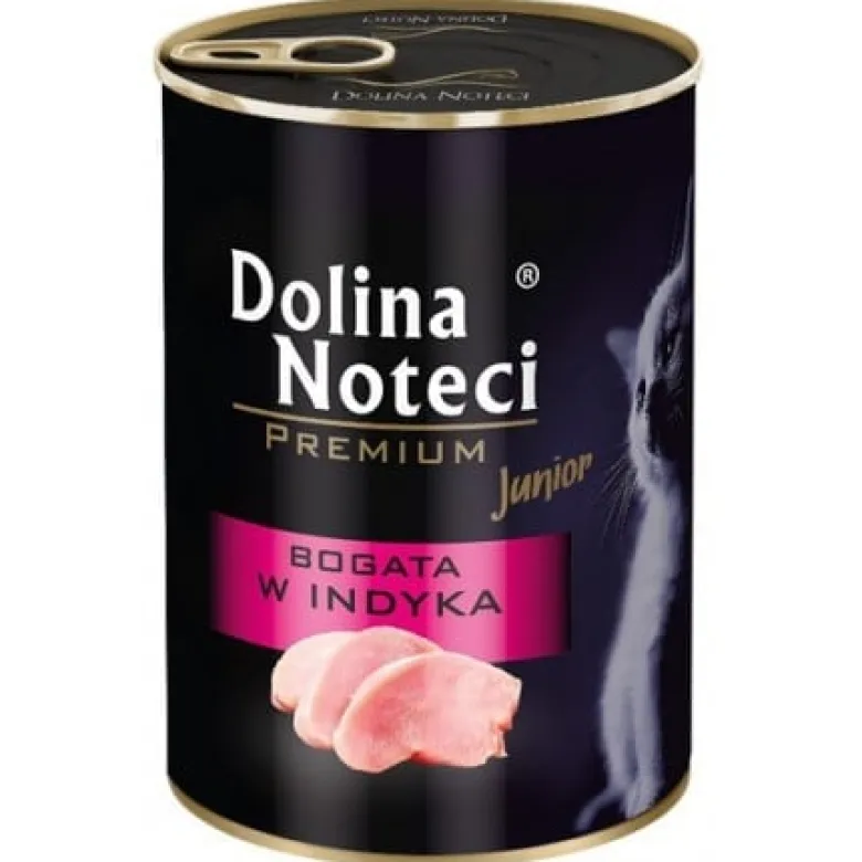 DOLINA NOTECI Premium Junior ricco di tacchino per gattini 12 x 400g