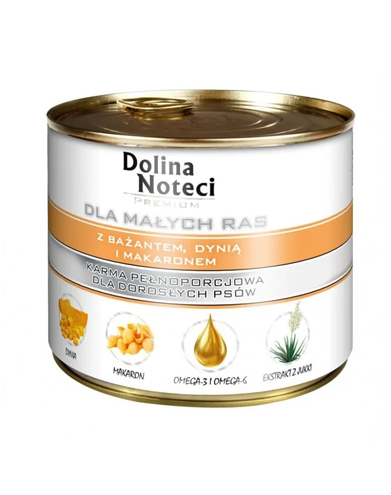 DOLINA NOTECI Premium per razze piccole con fagiano, zucca e pasta 185g