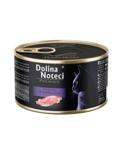 DOLINA NOTECI Premium Ricca di coniglio cibo umido per gatti 185 g