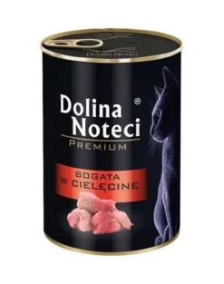 DOLINA NOTECI Premium Ricco di carne di vitello per gatti adulti 12 x 400g
