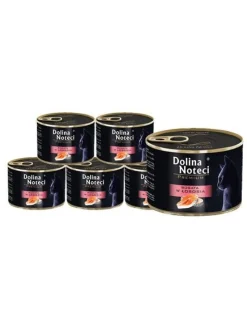 DOLINA NOTECI Premium ricco di salmone per gatti adulti 12 x 185g