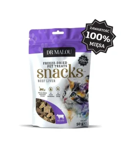 DR MALOU 100% fegato di manzo liofilizzato 50g snack per gatti