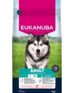 EUKANUBA Adult Large Breeds Salmon Barley 12 kg cibo secco per cani di grandi razze ricco di salmone e orzo