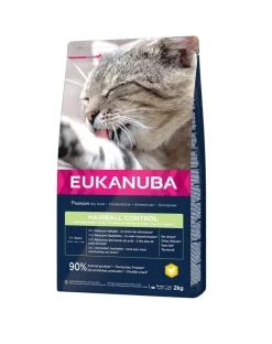 EUKANUBA Cat Hairball Control Adult All Breeds Chicken 2 kg