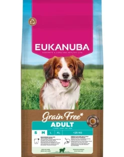 EUKANUBA Grain Free Adult Small Medium Lamb 12 kg cibo secco senza cereali con agnello per cani di piccola e media taglia