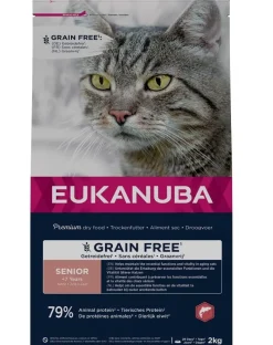 EUKANUBA Grain Free Senior Salmone 2 kg per gatti anziani