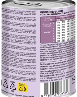 EUKANUBA Life Care Puppy Rich in Beef 400 g paté per cuccioli ricco di manzo e zucca