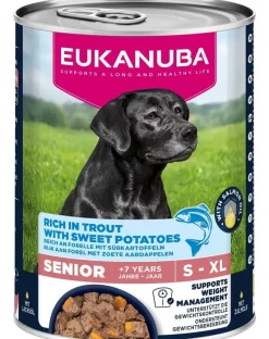 EUKANUBA Life Care Senior Rich in Trout 400 g paté per cani anziani ricco di trota e patate dolci