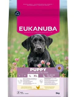 EUKANUBA Puppy Large Breeds Chicken 3 kg crocchette per cuccioli di grandi razze ricche di pollo fresco