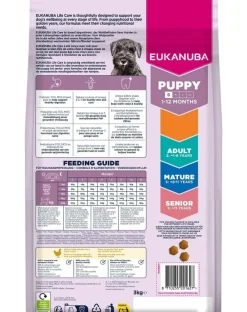 EUKANUBA Puppy Small Breeds Chicken 3 kg cibo secco per cuccioli di piccole razze ricco di pollo fresco