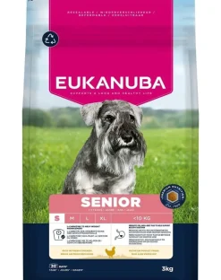 EUKANUBA Senior Small Breeds Chicken 3 kg cibo secco per cani anziani di piccola taglia ricco di pollo fresco