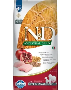 FARMINA N&D Ancestral Grain dog Adult Medium & Maxi Chicken & pomegranate 2 x 12kg
