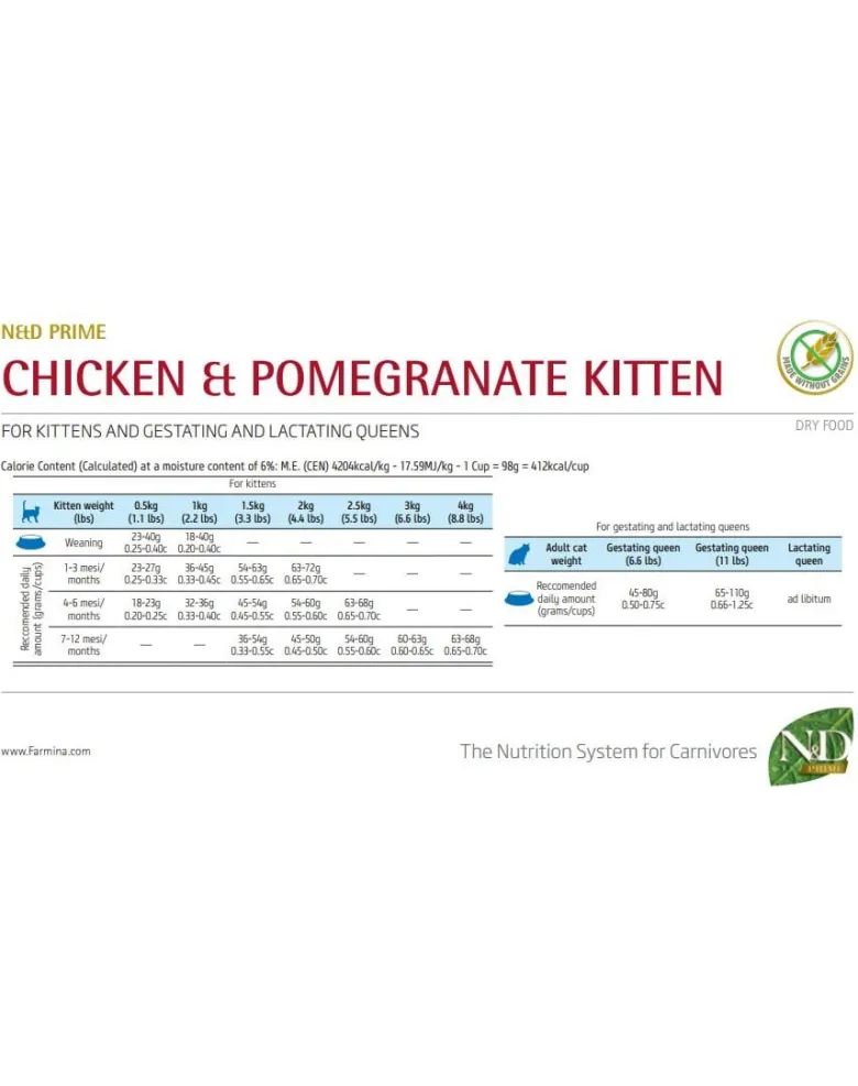 FARMINA N&D Cat Chicken & Pomegranate Kitten 1.5 kg