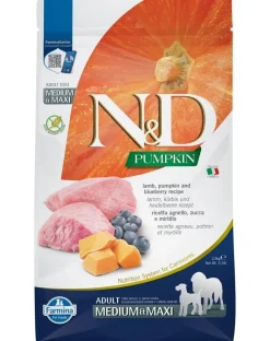 FARMINA N&D GrainFree Pumpkin lamb & blueberry adult medium & maxi 2.5 kg