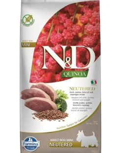 FARMINA N&D Quinoa Adult Mini Neutered Duck, Broccoli & Asparagus 7 kg