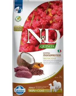 FARMINA N&D Quinoa Dog Adult Medium&Maxi Skin&Coat Venison & Coconut 7 kg