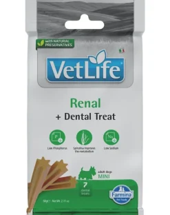 FARMINA Vet Life Renal Dog 12 kg alimento per cani con malattie renali + 2 x FARMINA Vet Life Dental Treat Renal Mini 60 g (7 pezzi) GRATIS!