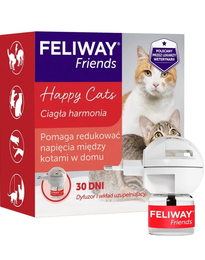 FELIWAY Friends Feromoni per aiutare a ridurre le tensioni tra i gatti Diffusore + Ricarica