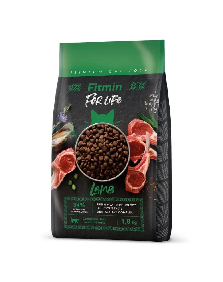 FITMIN Cat For Life Adult Lamb 1,8 kg per gatti adulti con agnello