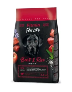 FITMIN Dog For Life Adult Beef Rice 2,5 kg per cani di tutte le razze