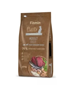 FITMIN Dog Purity rice adult fish & venison 12kg