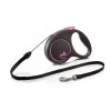 FLEXI Black Design S Cord 5 m pink guinzaglio automatico