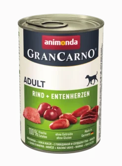 GranCarno mix con manzo e cuori d'anatra 12 x 400g