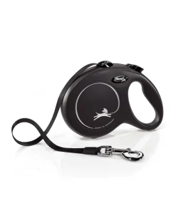 Guinzaglio automatico FLEXI NEW CLASSIC L 5m nastro nero