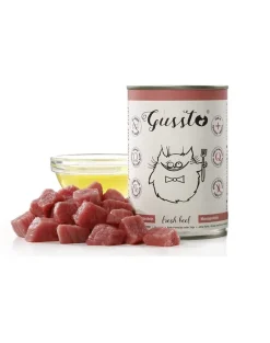 GUSSTO Cat Fresh Beef cibo umido per gatti manzo fresco 12x400 g