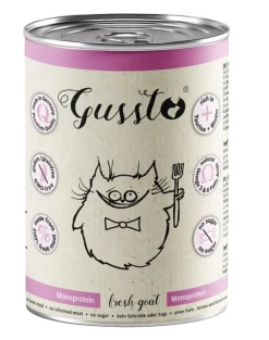 GUSSTO Cat Fresh Goat cibo umido per gatti con capra 400g