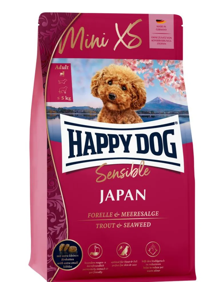 HAPPY DOG MiniXS Japan 1,3 kg per cani di piccola taglia e in miniatura