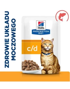 HILL'S Prescription Diet Feline C/D Multicare Urinary care con salmone 12x85g