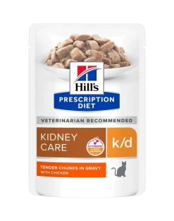 HILL'S Prescription Diet Feline k/d Kidney Care con pollo in bustina 12x85 g