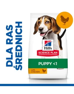 HILL'S Science Plan Canine Puppy Medium Chicken 18 kg cibo per cani di razza media pollo