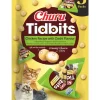 INABA Cat Churu Tidbits Chicken Recipe with Dashi Flavor 3x12g delicati bocconcini morbidi e cremosi al pollo con brodo dashi per gatti
