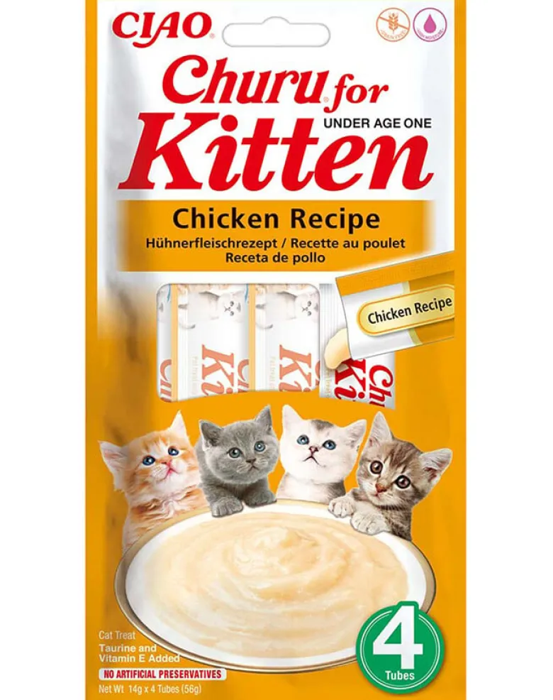 INABA Churu Kitten Chicken 4x14 g bocconcini di pollo per gattini