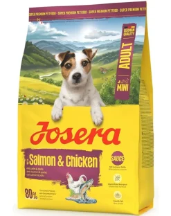 JOSERA Mini Adult Salmon and Chicken 3kg senza glutine cibo con salsa per cani di piccola taglia