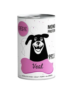 PAKA ZWIERZAKA PEPE Veal 99% (vitello) 400 g alimento monoproteico