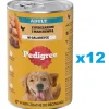 PEDIGREE Adult 12x1200g Alimento umido completo con pollo e carote in gelatina per cani adulti