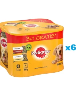 PEDIGREE Adult 24x400 g cibo umido completo per cani adulti in gelatina con pollo e manzo
